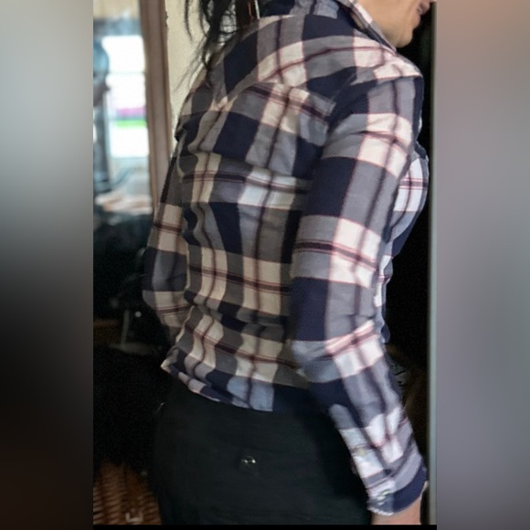 Denim & Supply Ralph Lauren Button Shirt cowgirl girls RL Plaid western snap - Picture 4 of 11